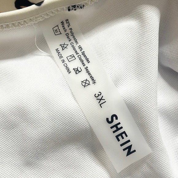 SHEIN Leopard Print Bikini Swimsuit Animal Print Belted 3X 3XL New - Picture 4 of 4